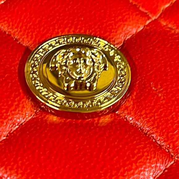 Versace Red Leather Wallet - Picture 4 of 16